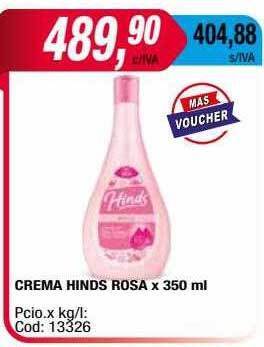 Maxiconsumo Crema hinds rosa oferta
