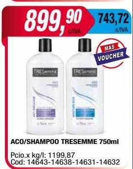 Maxiconsumo Aco shampoo tresemme oferta