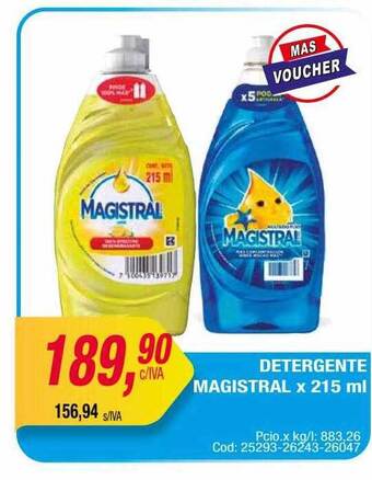 Maxiconsumo Detergente magistral oferta