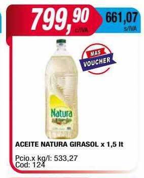 Maxiconsumo Aceite natura girasol oferta