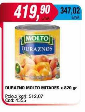 Maxiconsumo Durazno molto mitades oferta