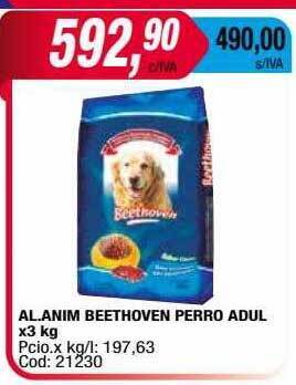 Maxiconsumo Al. anim beethoven perro adul oferta