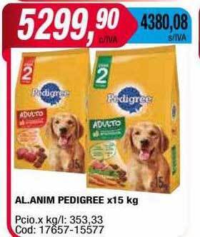 Maxiconsumo Al. anim pedigree oferta