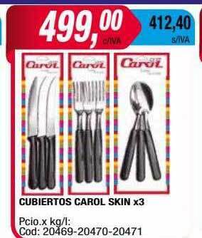 Maxiconsumo Cubiertos carol skin oferta