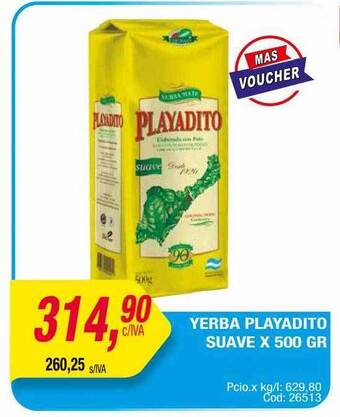Maxiconsumo Yerba playadito suave oferta