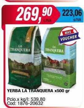 Maxiconsumo Yerba la tranquera oferta