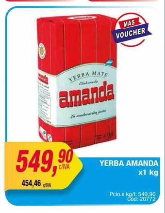 Maxiconsumo Yerba amanda oferta