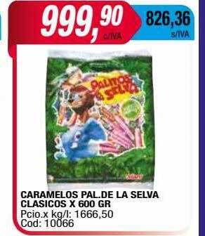 Maxiconsumo Caramelos pal. de la selva clasicos oferta