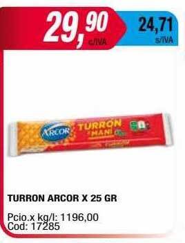 Maxiconsumo Turron arcor oferta