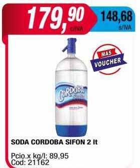 Maxiconsumo Soda cordoba sifon oferta