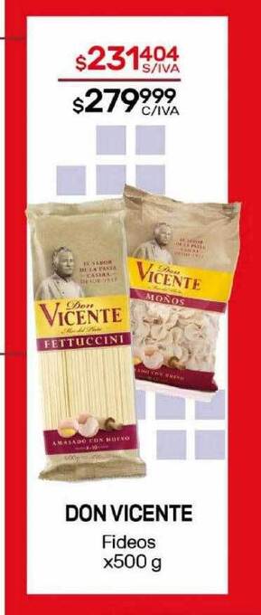 Nini Mayorista Don vicente fideos oferta