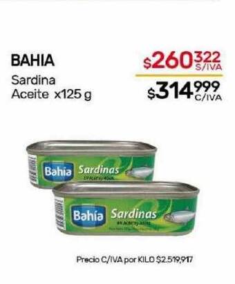 Nini Mayorista Bahia sardina aceite oferta