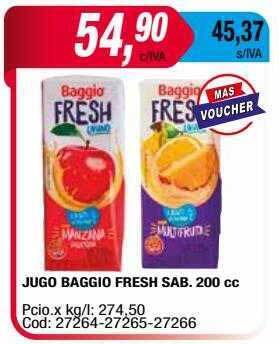 Maxiconsumo Jugo baggio fresh sab. oferta
