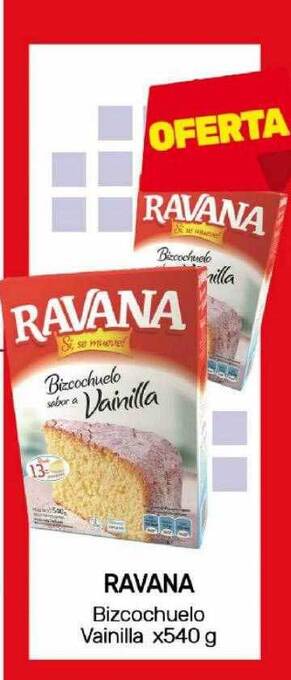 Nini Mayorista Ravana bizcochuelo vainilla oferta