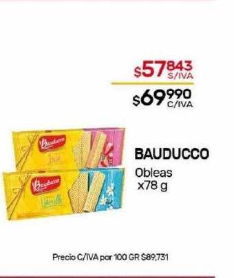 Nini Mayorista Bauducco obleas oferta