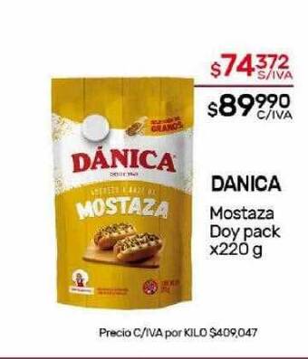 Nini Mayorista Danica mostaza doy pack oferta
