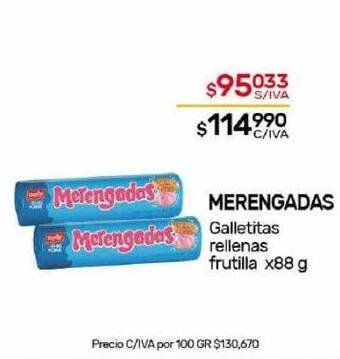 Nini Mayorista Merengadas galletitas rellenas frutilla oferta