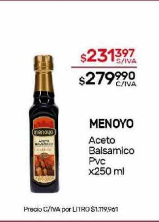 Nini Mayorista Menoyo aceto balsamico pvc oferta