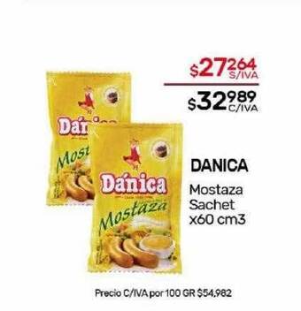 Nini Mayorista Danica mostaza sachet oferta