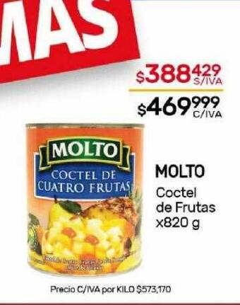 Nini Mayorista Molto coctel de frutas oferta