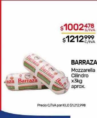 Nini Mayorista Barraza mozzarella cilindro oferta