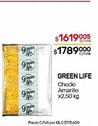 Nini Mayorista Green life choclo amarillo oferta