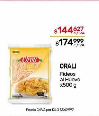 Nini Mayorista Orali fideos al huevo oferta