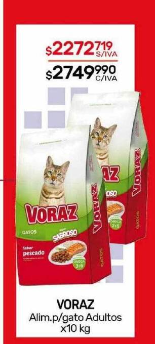 Nini Mayorista Voraz alim. p gato adultos oferta