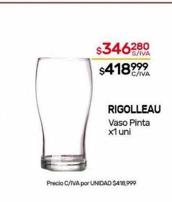 Nini Mayorista Rigolleau vaso pinta oferta