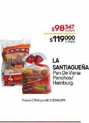 Nini Mayorista La santiagueña pan de viena panchos hamburg oferta