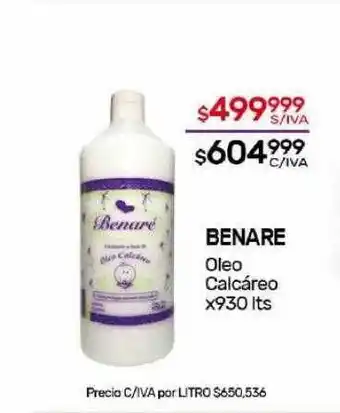 Nini Mayorista Benare oleo calcáreo oferta