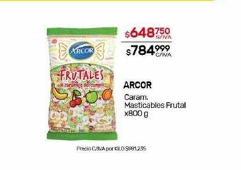 Nini Mayorista Arcor caram. masticables frutal oferta