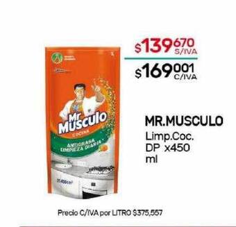 Nini Mayorista Mr. musculo limp. coc. dp oferta
