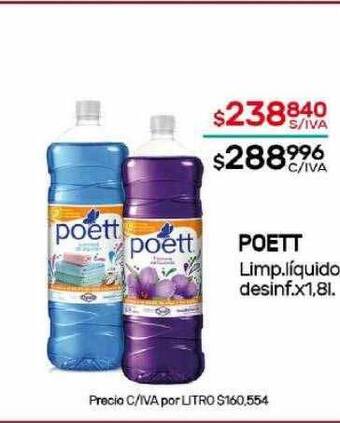 Nini Mayorista Poett limp. líquido desinf. oferta