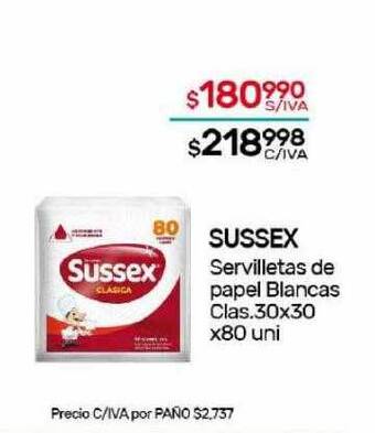 Nini Mayorista Sussex servilletas de papel blancas clas. oferta