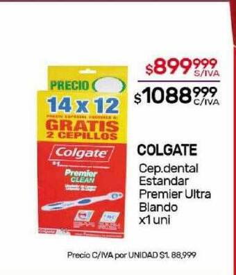 Nini Mayorista Colgate cep. dental estandar premier ultra blando oferta