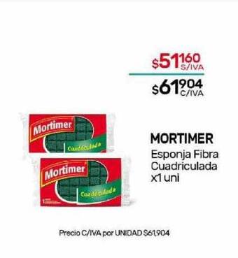 Nini Mayorista Mortimer esponja fibra cuadriculada oferta