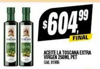 Supermercados Yaguar Aceite La Toscana Extra Virgen 250ml Pet oferta