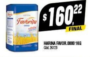 Supermercados Yaguar Harina Favor. 0000 1kg oferta