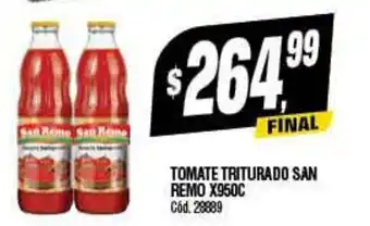 Supermercados Yaguar Tomate Triturado San Remo x 950c oferta