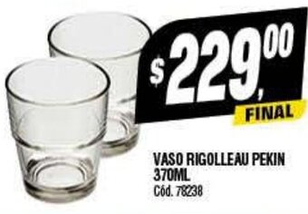Supermercados Yaguar Vaso Rigolleau Pekin 370ml oferta