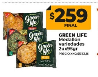 Supermayorista Vital Green Life Medallón Variedades 2u x 95gr oferta