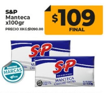 Supermayorista Vital S&P Manteca x 100gr oferta