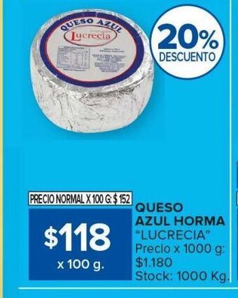 Carrefour Maxi Queso azul horma oferta