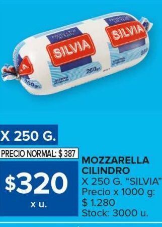 Carrefour Maxi Mozzarella cilindro oferta