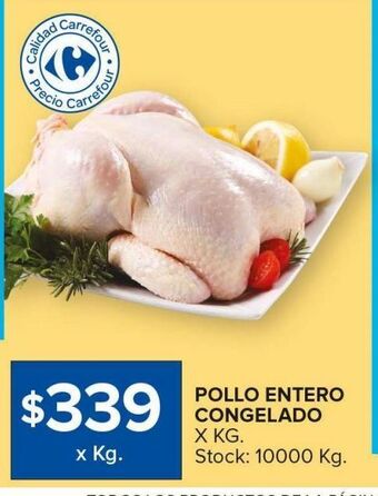 Carrefour Maxi Pollo entero congelado oferta