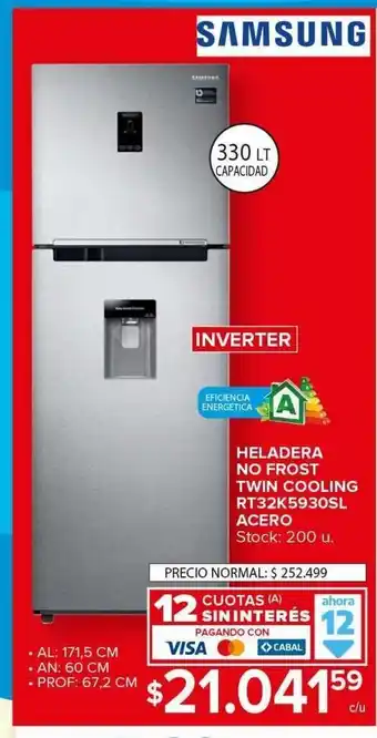 Carrefour Maxi Heladera no frost oferta