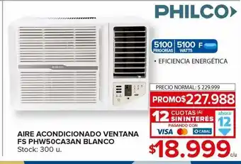 Carrefour Maxi Aire acondicionado ventana philco oferta