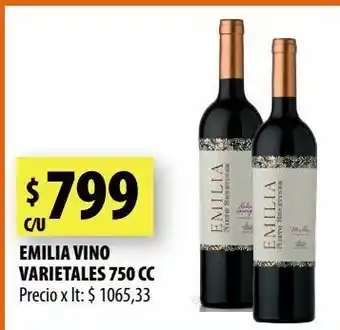 Punto Mayorista Vino emilia 750cc oferta