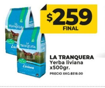 Supermayorista Vital La Tranquera Yerba Liviana x 500gr oferta